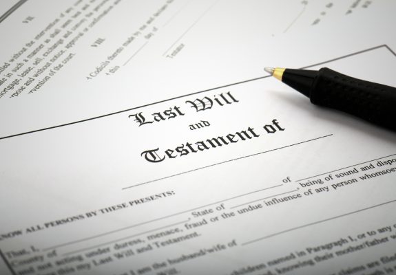 Signing Last Will & Testament